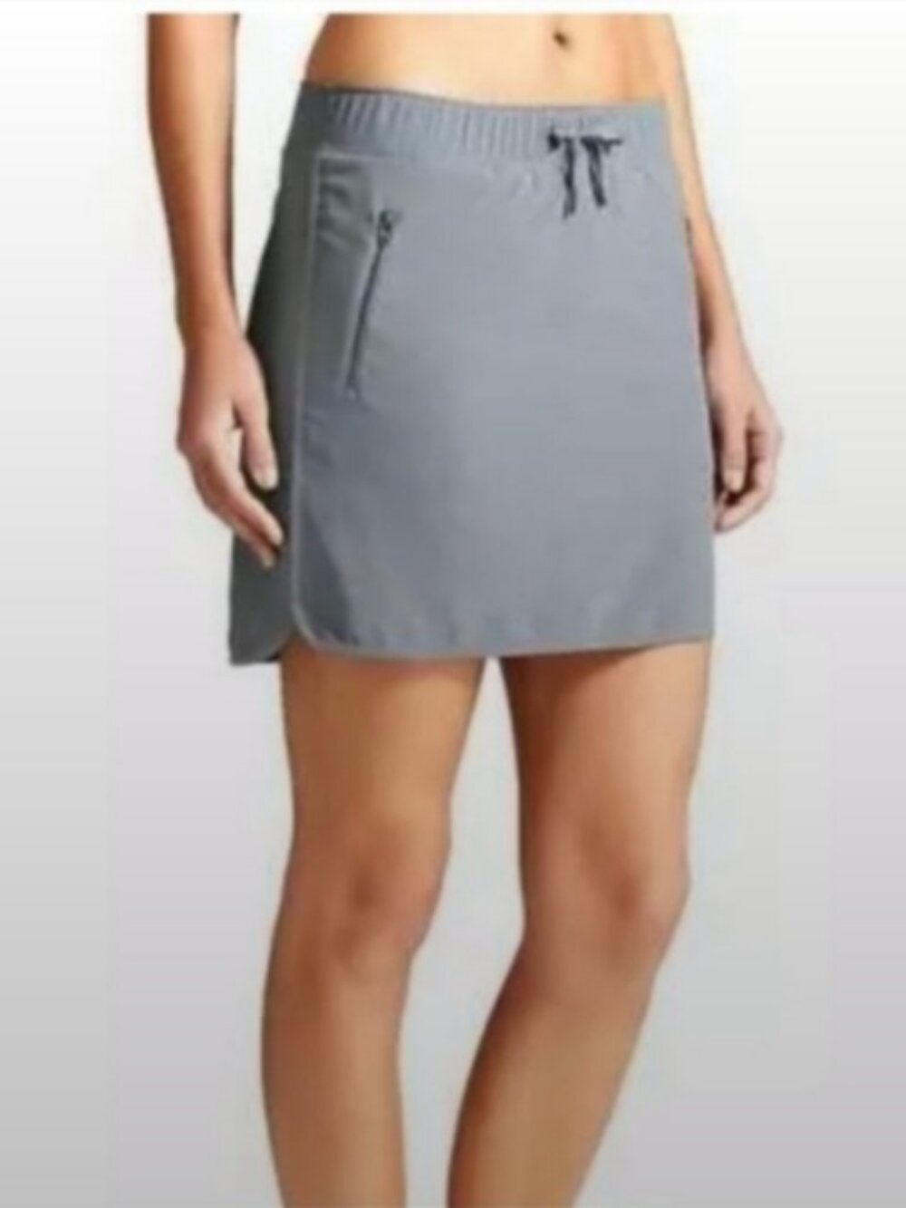 Athleta Gray/Light Gray Mini Skort